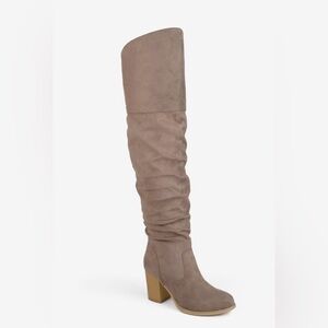 Journee Collection Kaison Over-The-Knee Boot - Taupe (8.5)